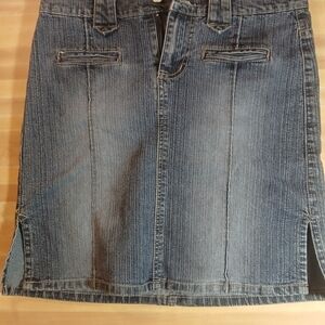 Z. Cavaricci Indigo‎ A-Line Denim Skirt